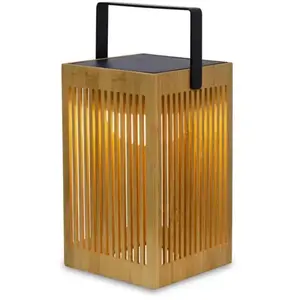 Comparateur de prix : NEWGARDEN New Garden OKINAWA-Lanterne solaire d'extérieur sans fil H24cm Marron