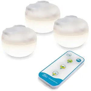 Comparateur de prix : Newgarden Cherry Mini luminaire LED rechargeable, set de 3 pièces, blanc