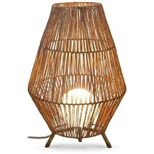 New Garden Lampe de sol extérieur avec câble en jute  télécommande diamètre 48cmVendu parluminaire