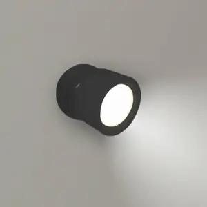 Comparateur de prix : Applique murale LED rechargeable Newgarden Roll 8, noire, orientable