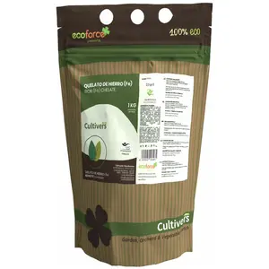 CULTIVERS Chélate de Fer 1 kg. Verdissement de l'antichlorose. Engrais écologique Nutriment Essentiel pour Les Plantes (6% de Fe-EDDHA et 4,8% supplémentaires).Vendu paramazon