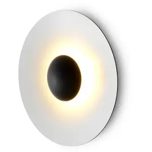MARSET Ginger 32C applique murale LED Ø32cm chêne/blancVendu parluminaire