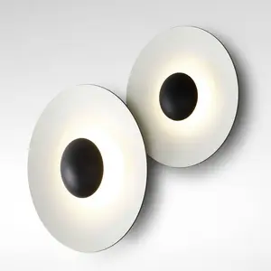 MARSET Ginger 32C Applique murale LED Ø32cm brun/blancVendu parluminaire