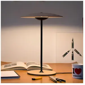 Marset GINGER-Lampe à poser LED Métal/Bois H46,5cm Bois pas cher