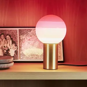 MARSET Dipping Light lampe à poser rose/laiton pas cher