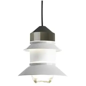Marset SANTORINI-Suspension d'extérieur avec prise H25,8cm Blanc