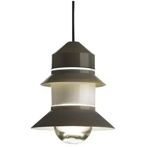 Marset SANTORINI-Suspension d'extérieur avec prise H25,8cm Gris