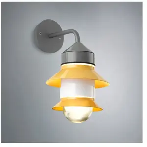 MARSET Santorini applique d'extérieur, IP65, moutardeVendu parluminaire
