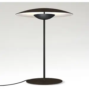 MARSET Ginger M Lampe de table LED Ø42cm wengé/blanc pas cher