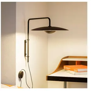 Marset GINGER-Applique murale LED Métal/Bois L55,5cm MarronVendu parreuter