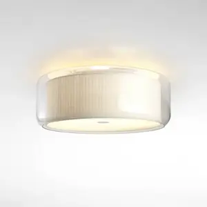 Marset MERCER-Plafonnier Verre Opalin Ø44cmVendu parluminaire