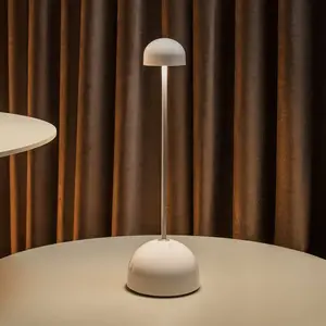 Lampe à poser LED rechargeable MARSET Sips, blanc/argent, 31 cm, acierVendu parluminaire