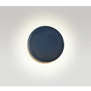 Comparateur de prix : Applique murale LED MARSET Caramel, bleue, Ø 28 cm, TRIAC, verre