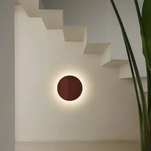 Applique murale LED MARSET Caramel, marron, Ø 38 cm, TRIAC, verreVendu parluminaire