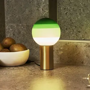 Comparateur de prix : Lampe de table MARSET Dipping Light, hauteur 22 cm, vert/laiton