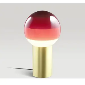 Lampe de table MARSET Dipping Light, hauteur 22 cm, rouge/laiton pas cher