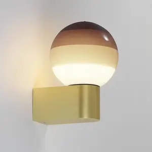Applique murale LED MARSET Dipping Light A1, marron/laitonVendu parluminaire