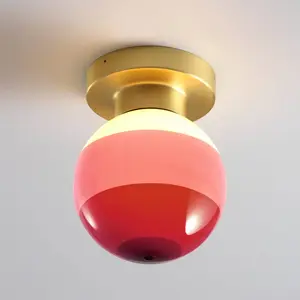 Applique murale LED MARSET Dipping Light A2, bordeaux/laitonVendu parluminaire