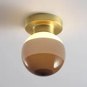 Applique murale LED MARSET Dipping Light A2, marron/laiton pas cher