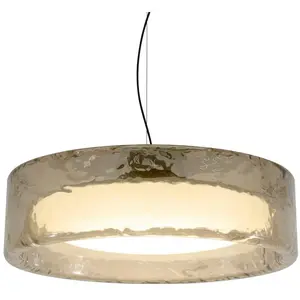 Suspension LED MARSET Ringo, Ø 90 cm, gris fumé, plastiqueVendu parluminaire
