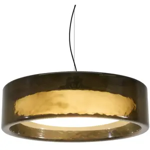 Suspension LED MARSET Ringo, Ø 90 cm, gris fumé foncéVendu parluminaire