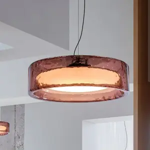 Suspension LED MARSET Ringo, Ø 70 cm, rose, plastique TRIACVendu parluminaire