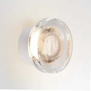 Applique murale d'extérieur LED MARSET Roc, Ø 17 cm, blanc/translucideVendu parluminaire