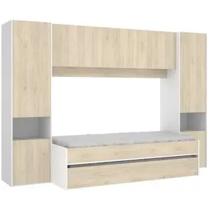 Comparateur de prix : KWAI Lit gigogne enfant avec multiples rangements - 90 x 190 cm