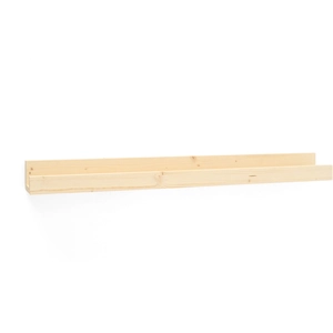 Decowood Étagère flottante en bois de pin naturel 50x7cm pas cher