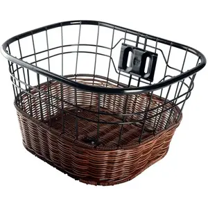 Krayton Panier C56-tb-10k Large Steel Rattan Large 38 X 30 X 22 Cm One Size pas cher