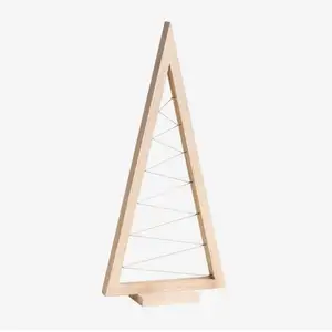 Sklum - Sapin de Noël en bois de pin Elwood Marron Bois Naturel  60 cm pas cher