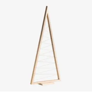 SKLUM Sapin de Noël en bois de pin Elwood Marron Bois Naturel ?100 cm 60 cm pas cher