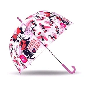 Disney parapluie Minnie Mouse filles 70 cm polyester rose pas cher