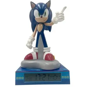 Kids Licensing Sonic Lampe 3d Avec Réveil Sonic The Hedgehog pas cher
