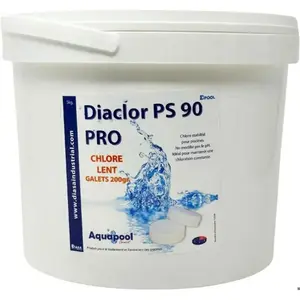 Chlore Lent Galets de 200G 5KG - Traitement Stabilisé, désinfection et...Vendu parcdiscount