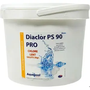Chlore Lent Pastilles de 20G 5KG - Traitement Stabilisé, désinfection ...Vendu parcdiscount