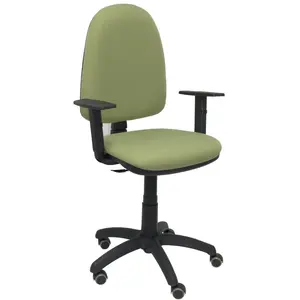 piqueras-y-crespo Chaise Ayna Bras Réglable - Roue Parquet - Vert Olive pas cher