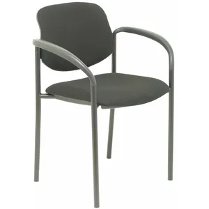 Piqueras y Crespo Villalgordo Bali Chaise Fixe Châssis Noir avec Bras Noirs pas cher