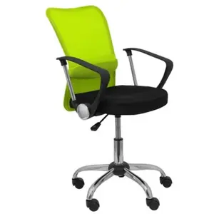 PIQUERAS Y CRESPO Chaise Cardenete Dos En Filet Vert, Assise Noire pas cher
