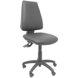 Piqueras y Crespo Siège de bureau ergonomique avec mécanisme permanent et réglable en hauteur, assise et dossier rembourrés en similicuir noir pas cher