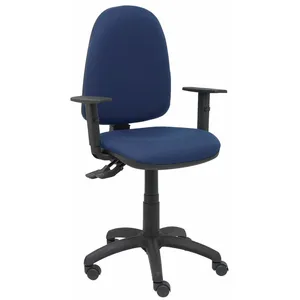 Chaise de bureau Piqueras y Crespo Tribaldos avec accoudoirs réglables bleu marine pas cher