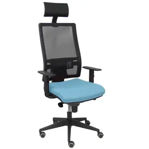 Piqueras Y Crespo Chaise de bureau avec appui-tête Horna P&C Sbali13 Sky Blue  pas cher