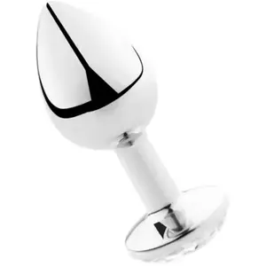 Plug Anal Transparent en Aluminium 8 cm - Secretplay pas cher