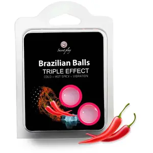 Comparateur de prix : Secret Play Boules de Massage Triple Effect Brazilian Balls x2