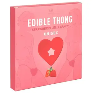 String comestible à la fraise - Secret Play pas cher