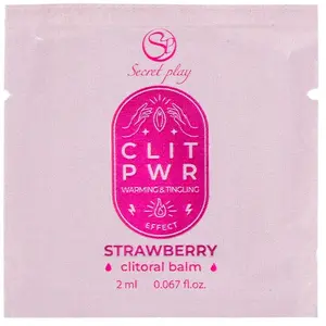 Lubrifiant Fraise & Massage Thermique 2 en 1 Secretplay - 2ml pas cher