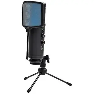 KeepOut Microphone de Bureau KEEP OUT XMICPRO USB Streaming LED Noir pas cher