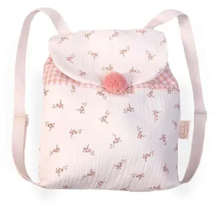 Sac à Dos Fille - ANTONIO JUAN - Fleurs et Vichy - Toile - Rose pas cher