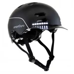 SMARTGYRO SG27-249 Black, M Unisex-Adult, Smart Helmet M Noir, M pas cher
