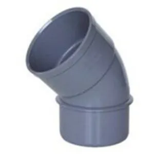 Crearplast - Coude rigide en pvc gris Homme-femme - a 45º - 50 pas cher